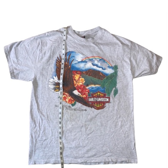 Vintage Harley Davidson Shirt / Eagle Hawaii Tee Shirt Large L Y2K - Picture 7 of 15